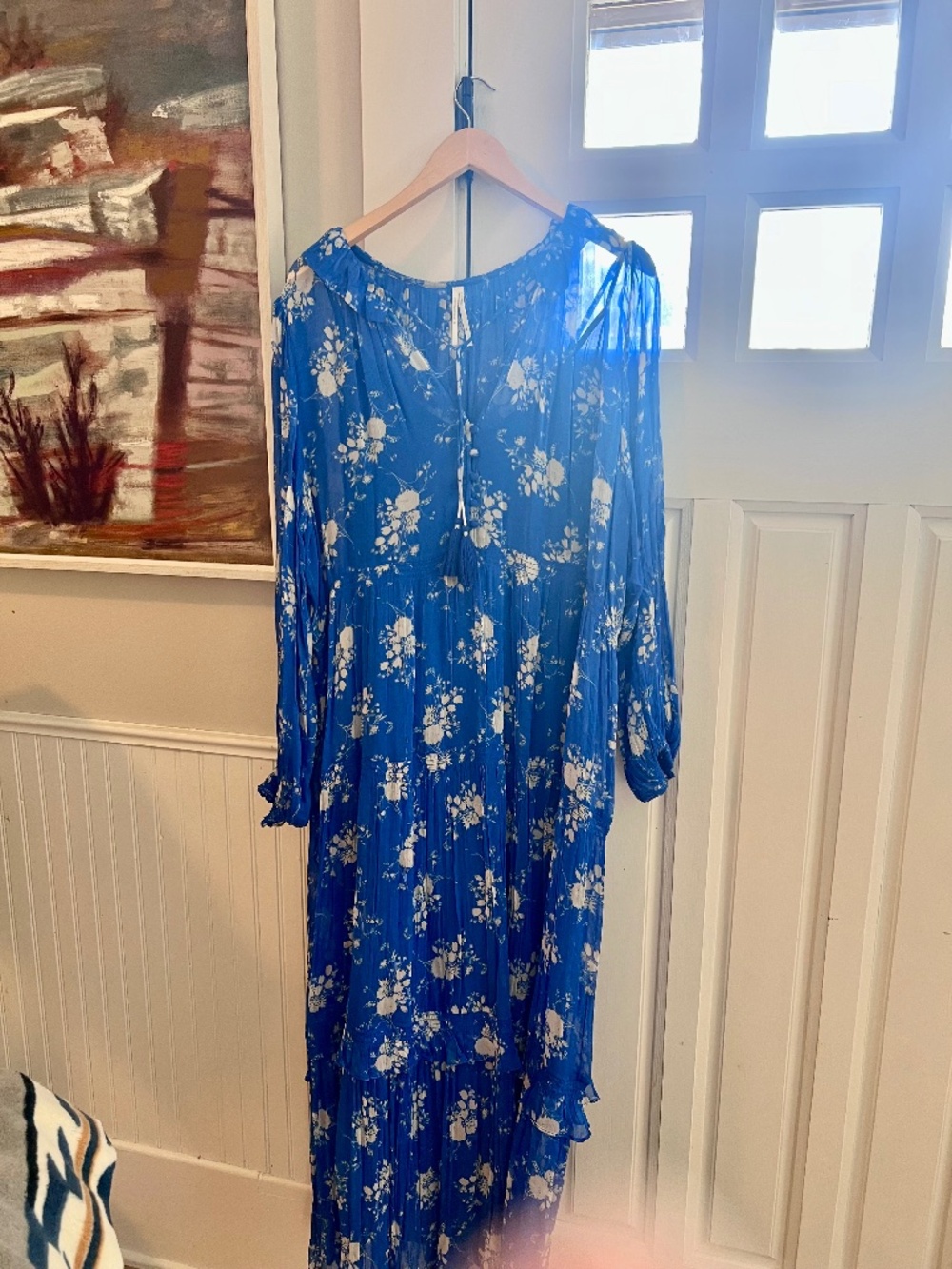 Anthropology 1X summer cocktail dress maxi